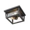 Z-Lite Seoul 3 Light Outdoor Flush Ceiling Mount Fixture, Oil Rubbed Bronze & Clear 571F-ORB - alternate 4